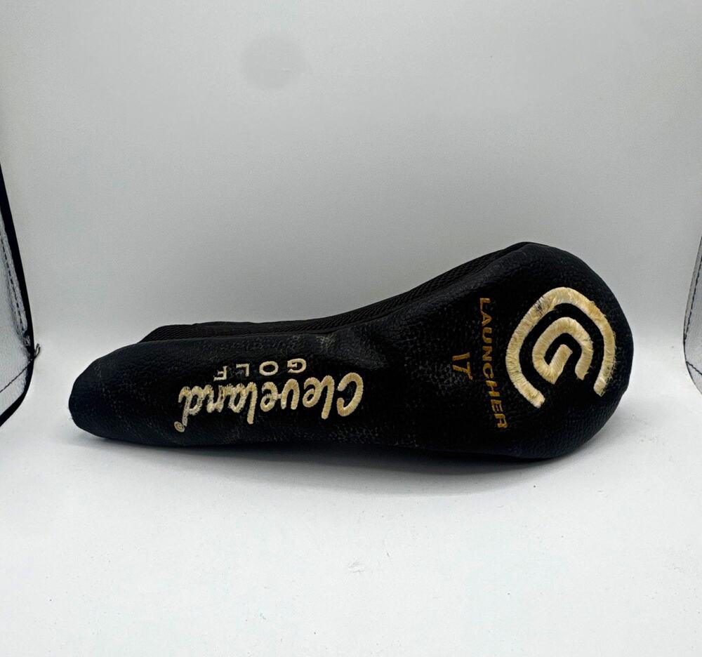 Cleveland Launcher 17 Rescue Head Cover Black White Golf Club Headcover 1pc